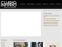 Tablet Screenshot of cuartoinfinito.com